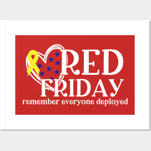 RED Friday - Stars and Hearts Posters and Art